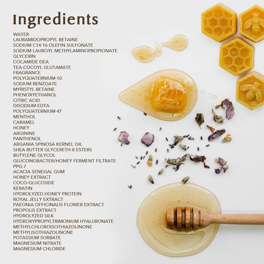 &honey Deep Moist Shampoo and Treatment Set with Hair Tie in Sprout Talk's Package