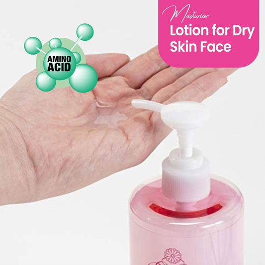2-in-1 Face Toner + Full Body Lotion for Women, Natural Body Lotion for Dry Skin with Rice Extract, Amino Acids, Ceramides& Protein, Japanese Skin Care Lotion, HIGH MOIST, 16.9 Fl Oz, 2EA