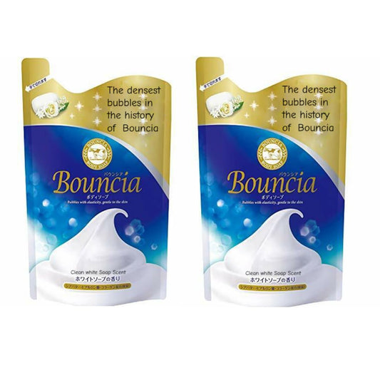 Cow Bouncia Body Wash, White Soap Scent Refill – 360 ml (Pack of 2)