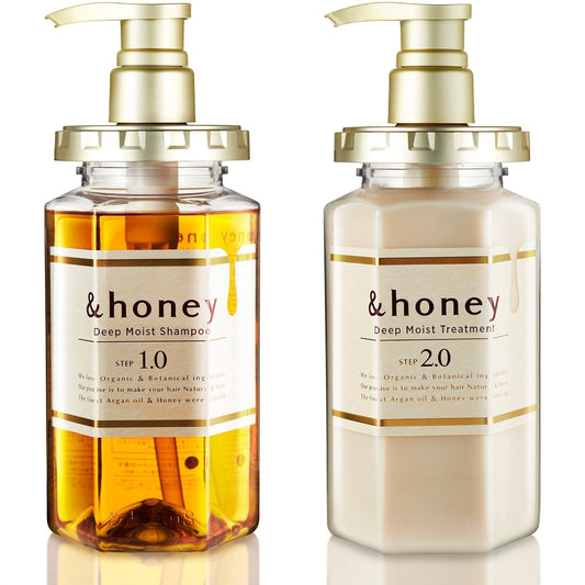 &honey Deep Moist Shampoo and Treatment Set with Hair Tie in Sprout Talk's Package