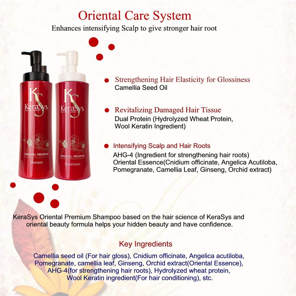 Kerasys Oriental Premium Shampoo(600ML) and Conditioner (600ML) sets